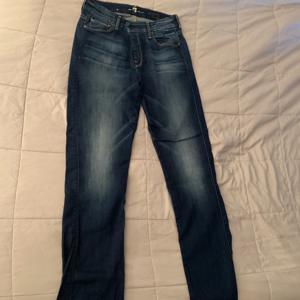 7 for All Mankind boot cut jeans, NWOT, Sz 27